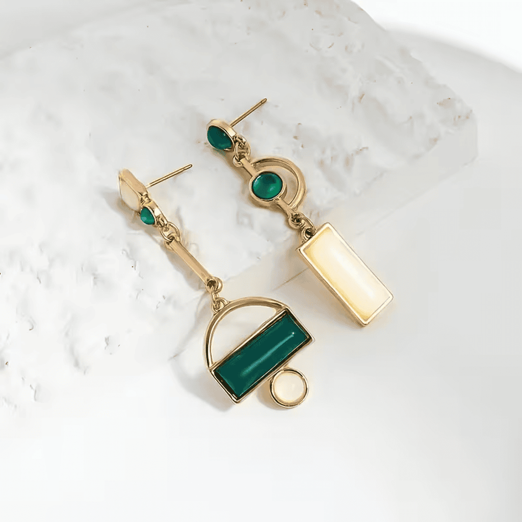 Pendientes Geométricos Declaración Esmeralda