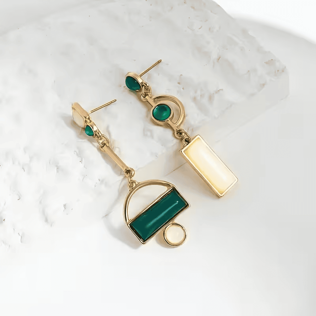 Pendientes Geométricos Declaración Esmeralda