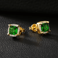 Pendientes de oro con forma de halo
