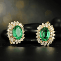 Pendientes Elegantes Esmeralda Royale