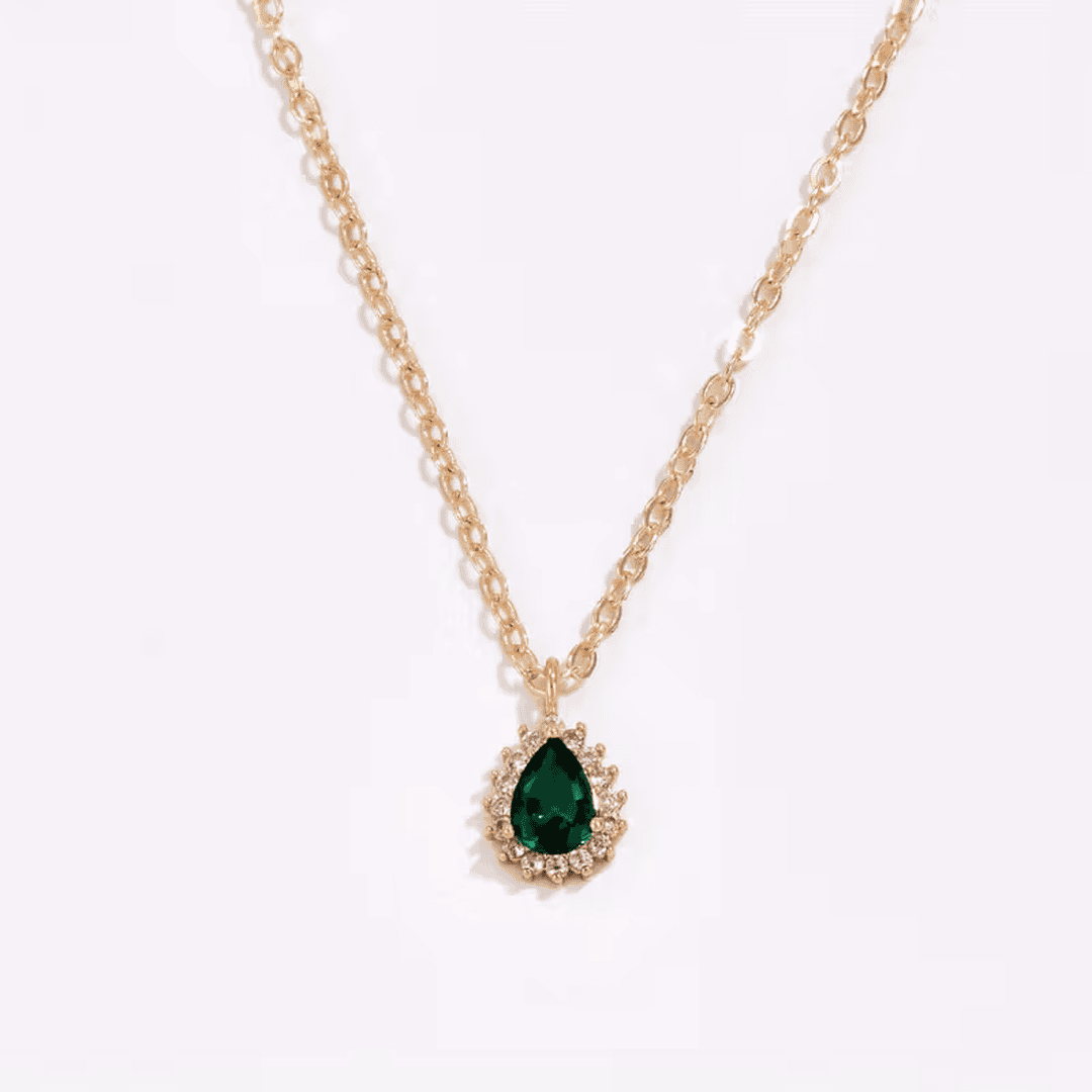 Collar Rocío de Esmeralda Elegante