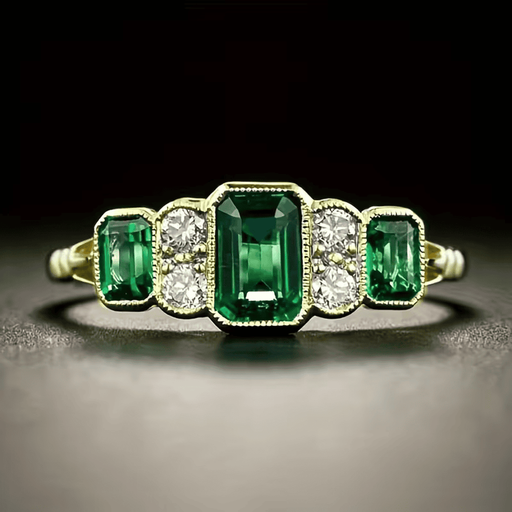 Anillo Esmeralda Antiguo de la Herencia