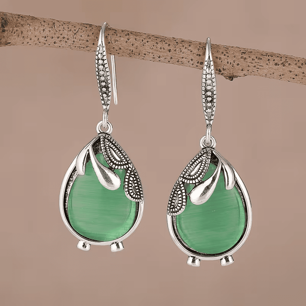 Pendientes Esmeralda de Lágrima Willow