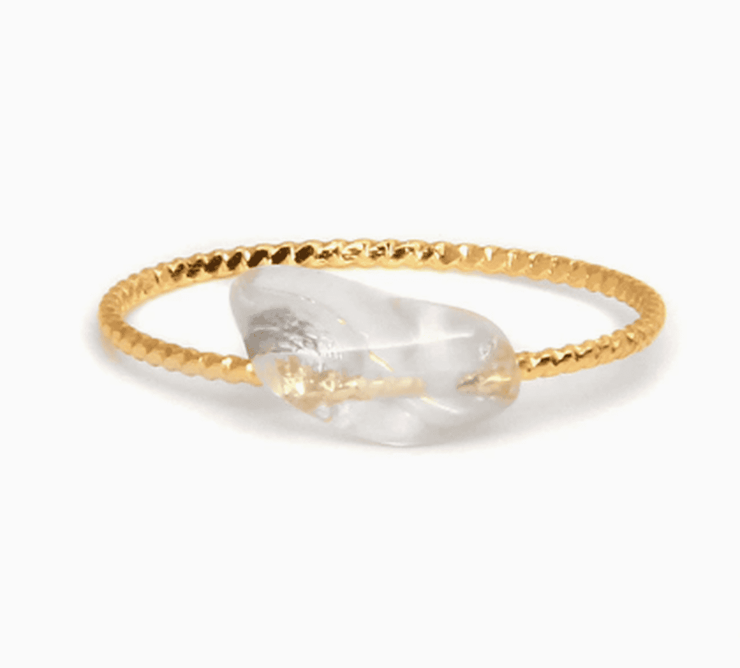 Anillo Delgado con Piedras de Colores