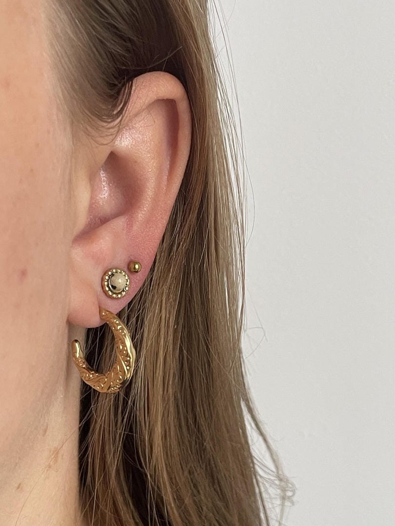 Elegantes pendientes de piedra