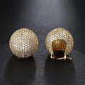 Aretes de cesta brillantes