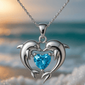 Collar de plata Amor de delfín