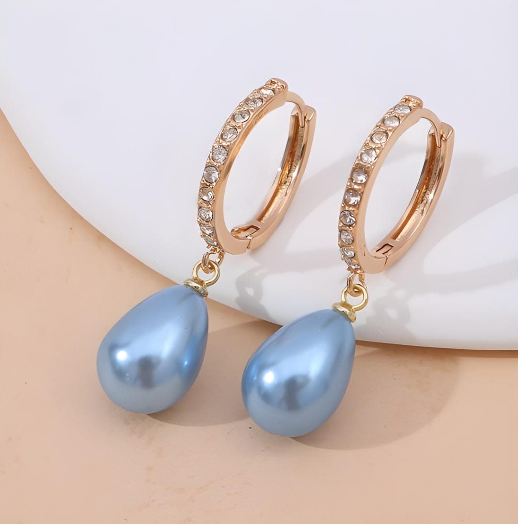 Pendientes Rocío del Océano Azul