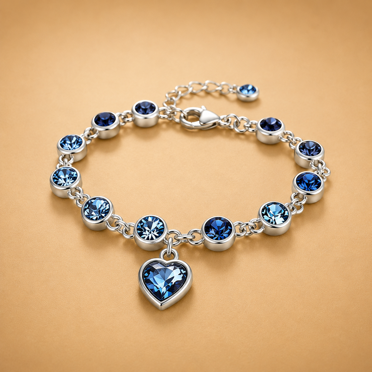 Pulsera Chéri Corazón de Zafiro