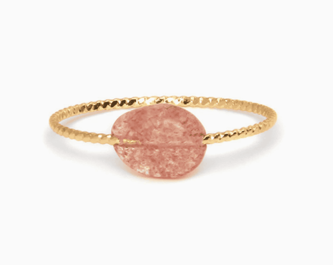 Anillo Delgado con Piedras de Colores