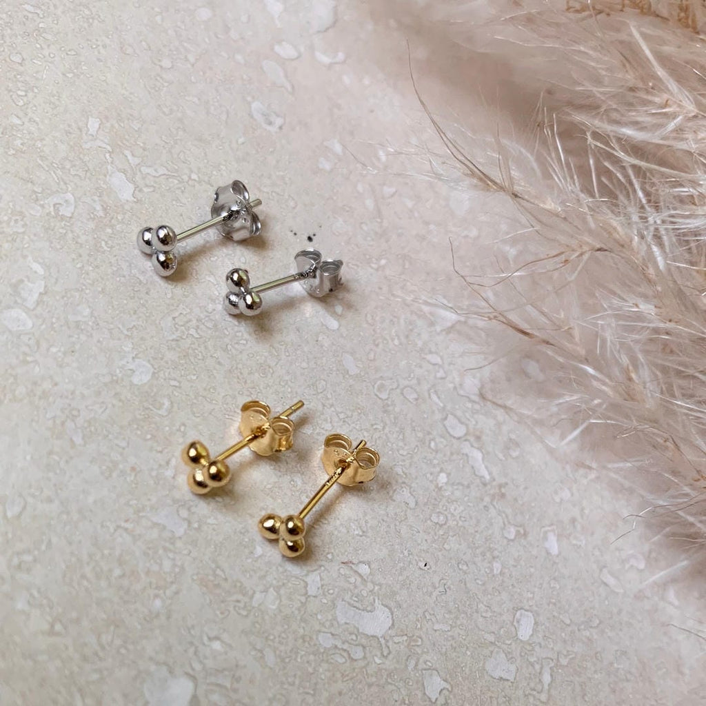 Trio Micro Tachuelas Oro o Plata