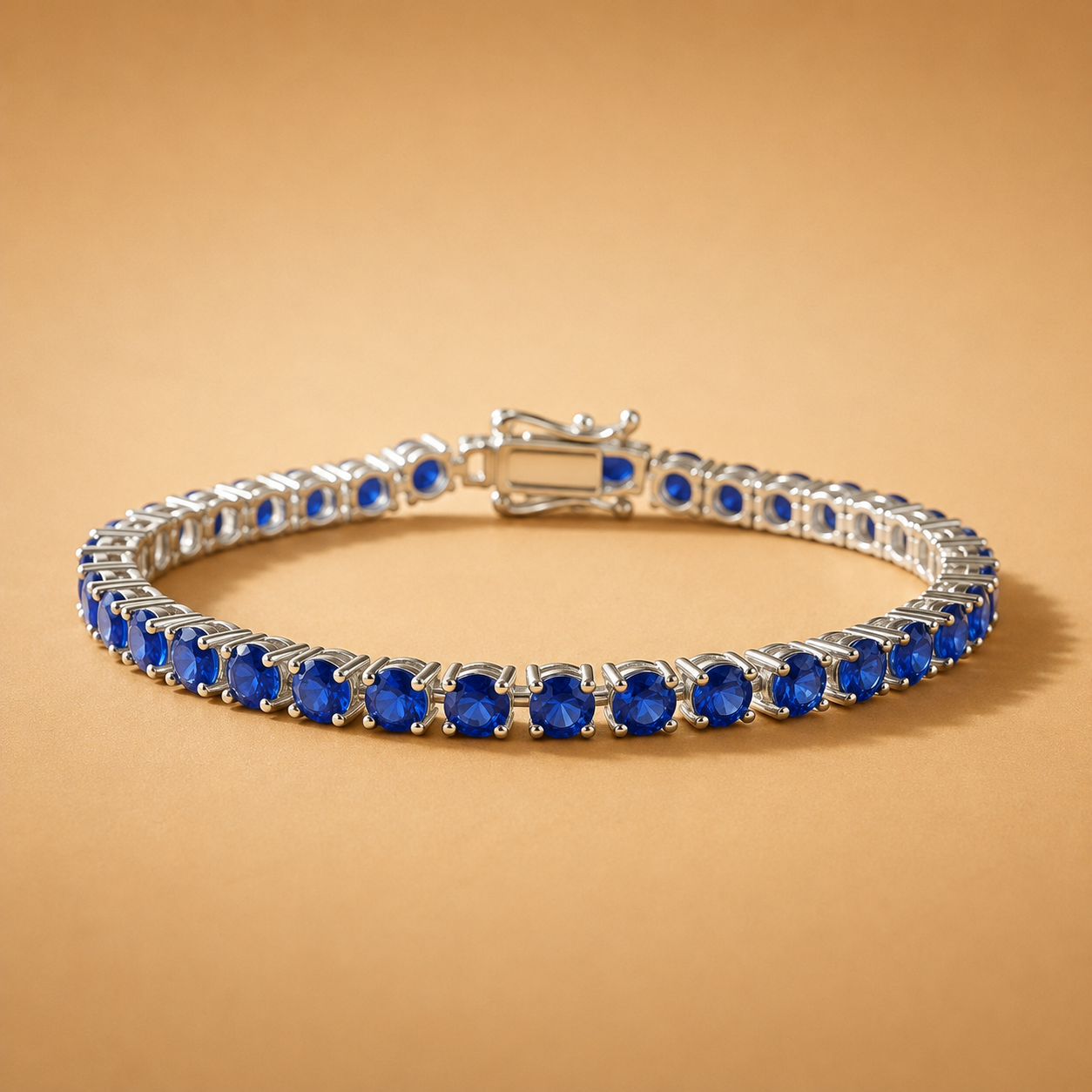 Pulsera de tenis de zafiros