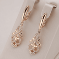 Pendientes de elfo elegantes con circonitas cúbicas