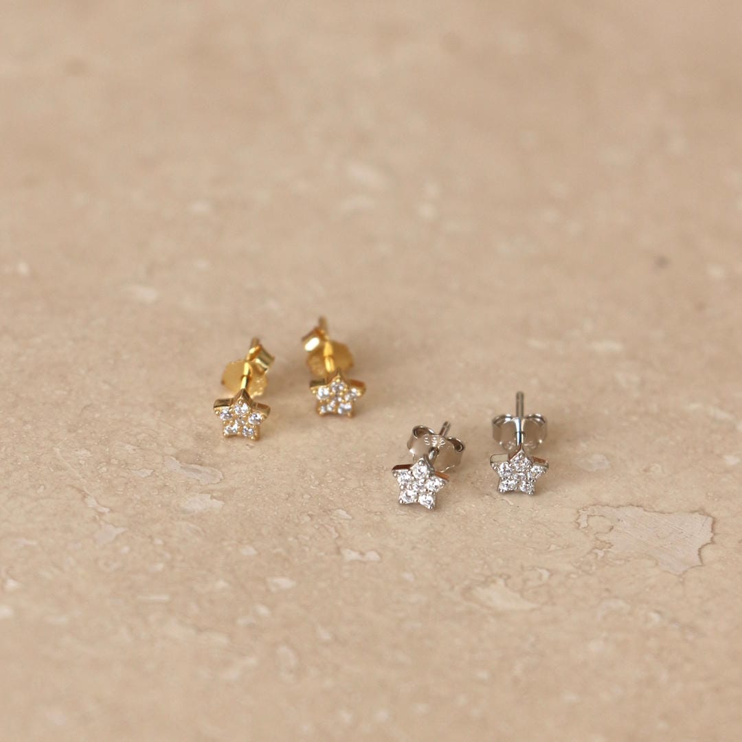 Pendientes de Micro Estrellas