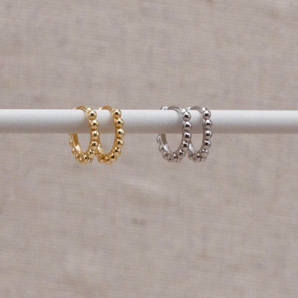 Aros de burbujas con bisagras Dorados o Plateados