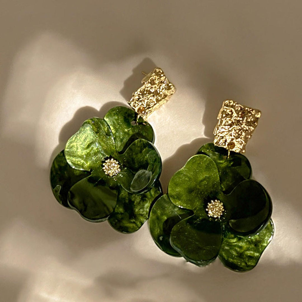 Elegantes Pendientes Florales Bohemios