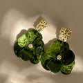 Elegantes Pendientes Florales Bohemios