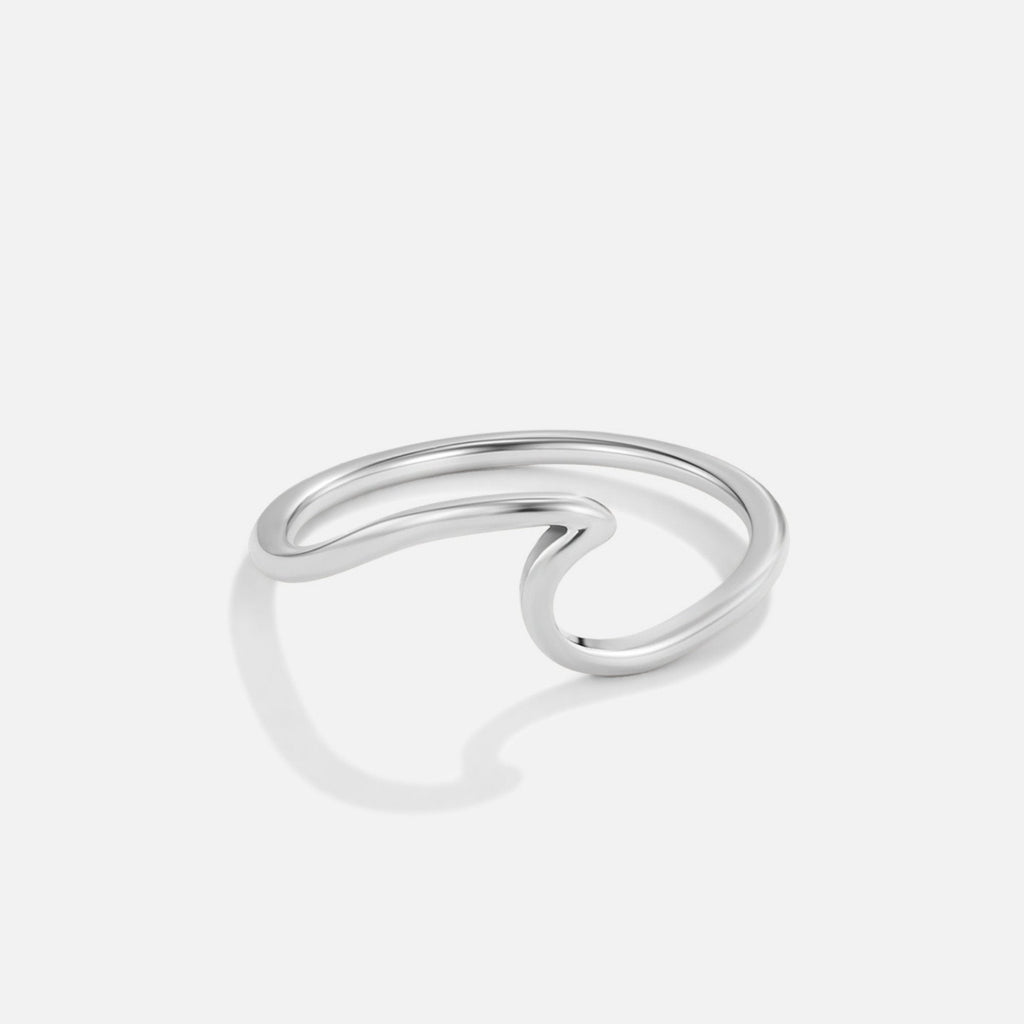 Anillo Ola de Plata Imari