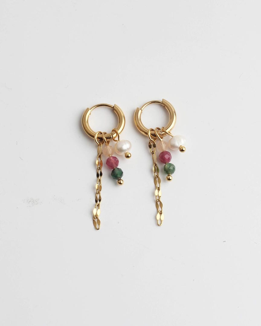 Divertidos Aretes Colgantes de Colores