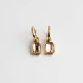 Elegantes pendientes Leonore con detalle de piedra