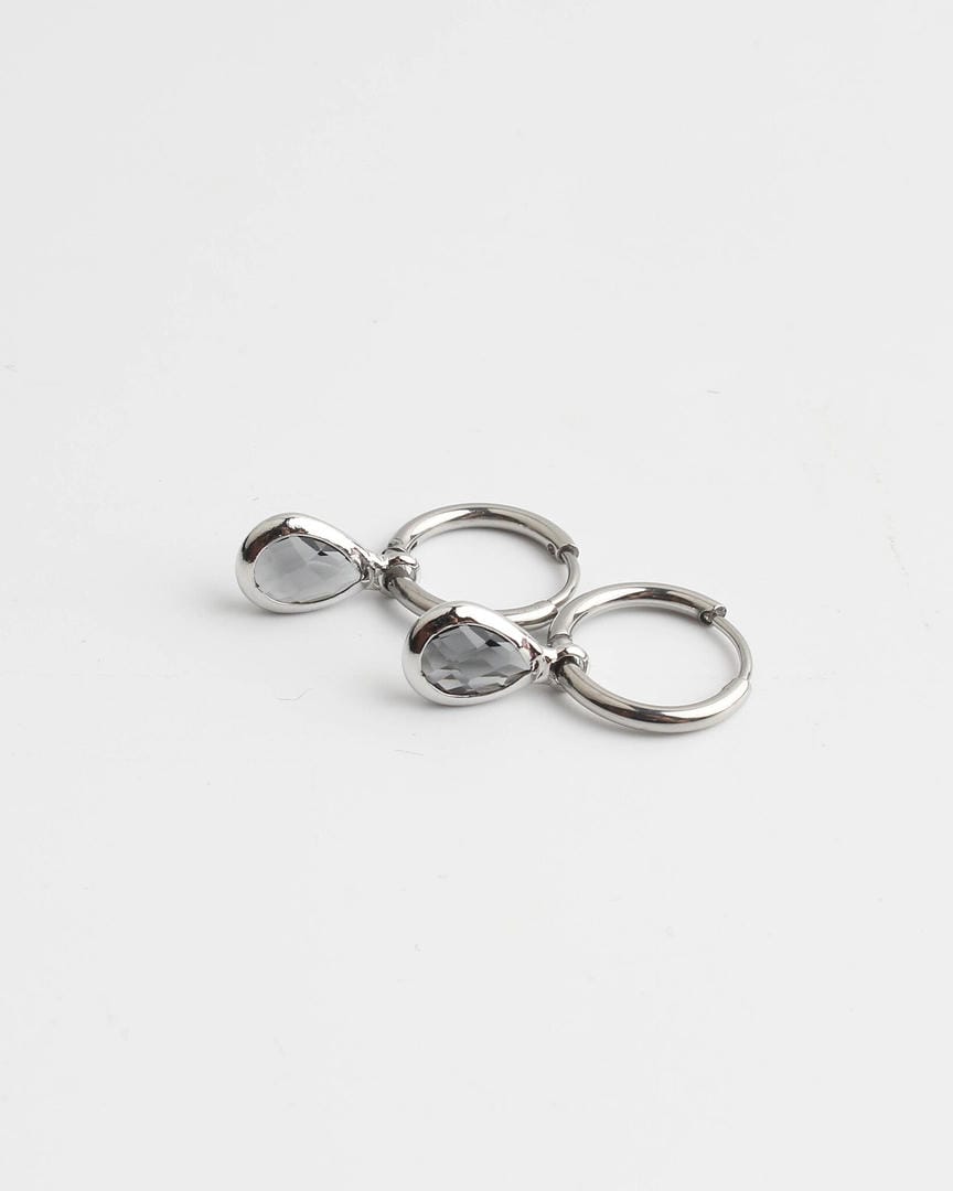 Pendientes Dana Sleek ovalados de piedra
