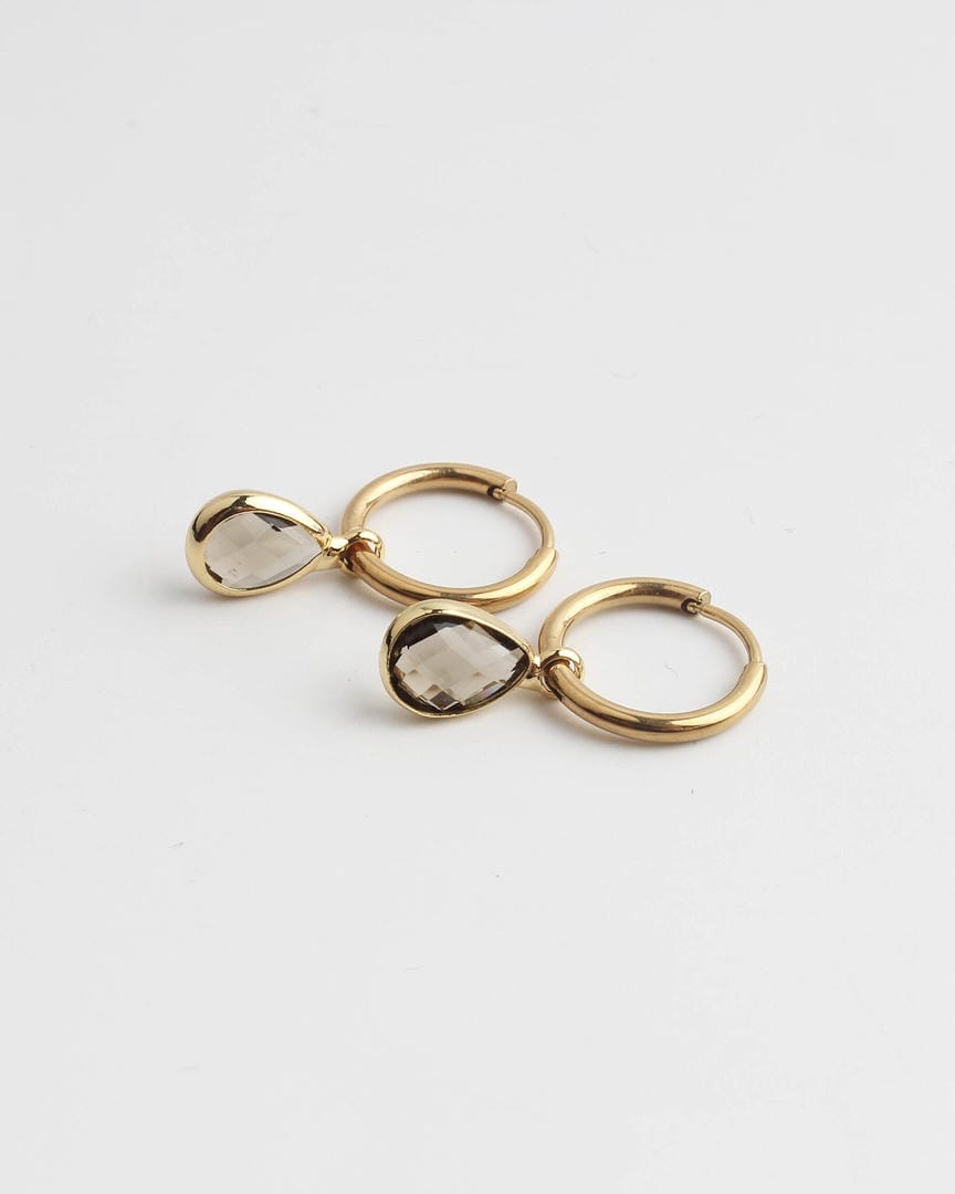 Pendientes Dana Sleek ovalados de piedra
