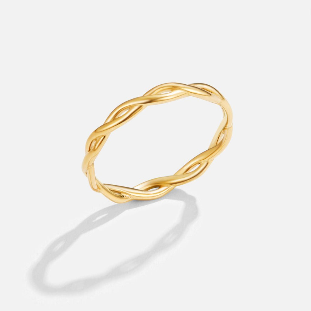 Anillo giratorio Infinity de oro de 18K