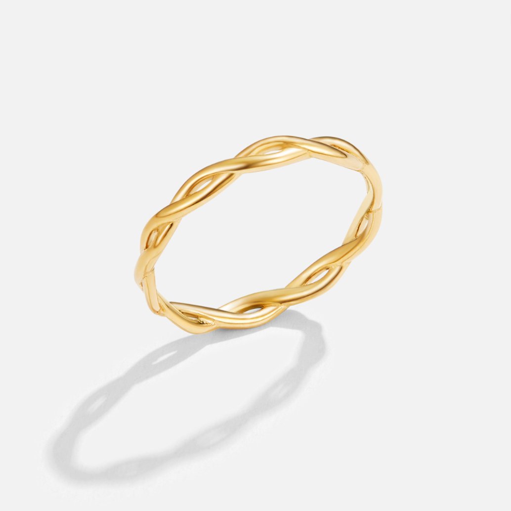 Anillo giratorio Infinity de oro de 18K
