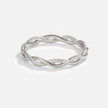 Anillo retorcido de plata 18K Infinito