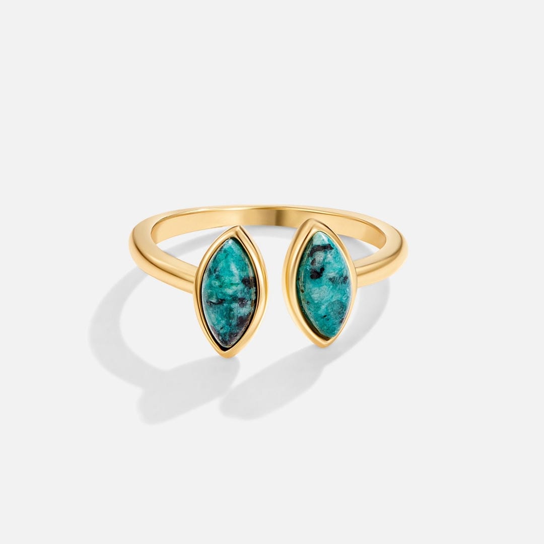 Anillo Envolvente Ajustable Luxe Esmeralda