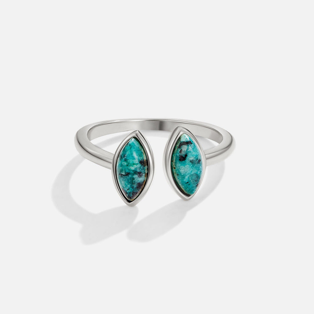 Anillo Envolvente de Plata y Jade Verde