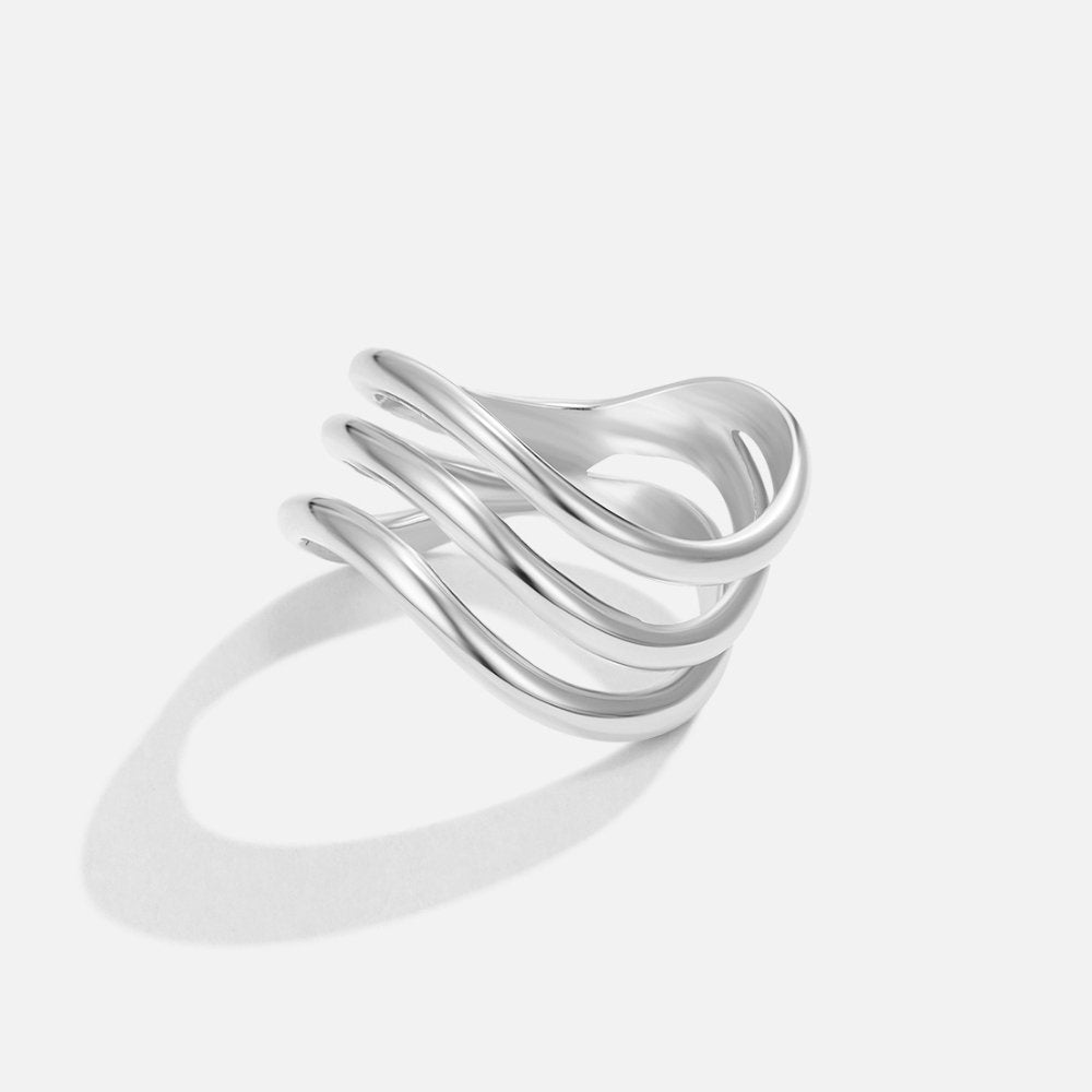 Anillo de plata apilable Kiya