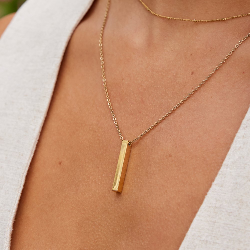 Collar Lala Gold Bar