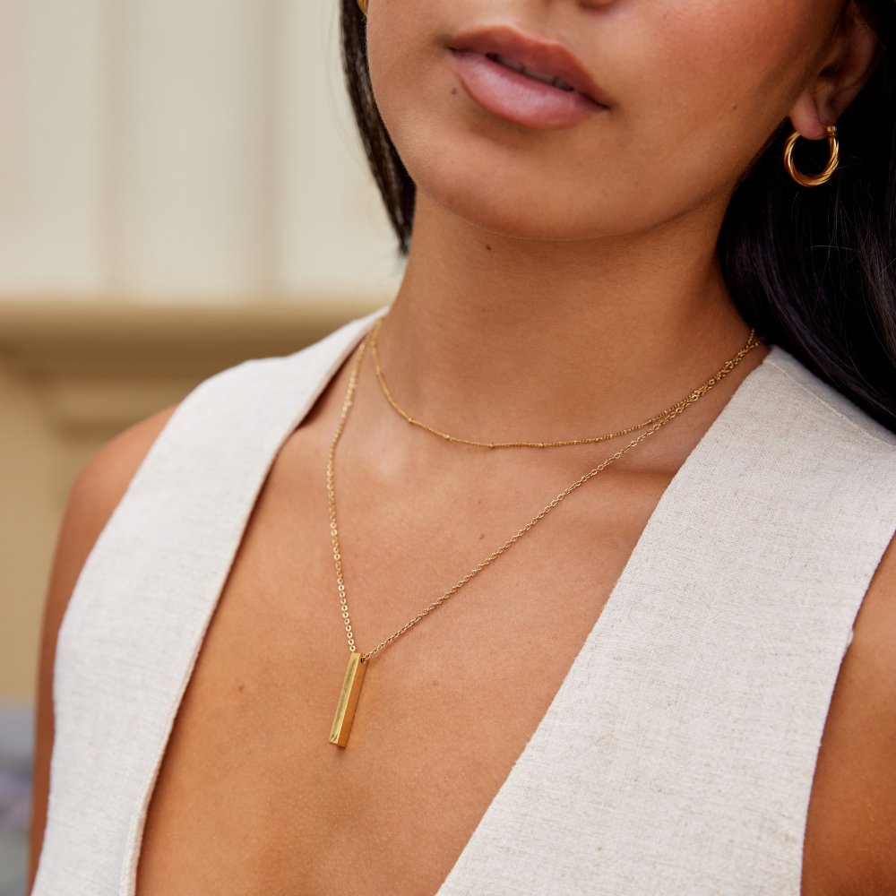Collar Lala Gold Bar