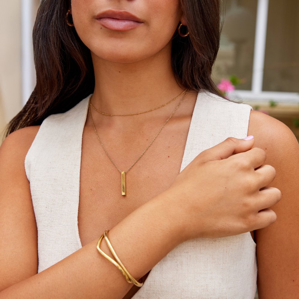 Collar Lala Gold Bar