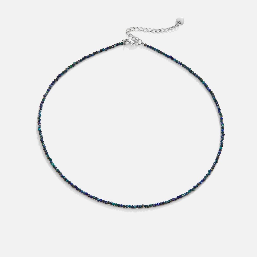 Collar de piedra de lapislázuli con cuentas