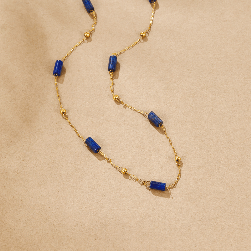 Collar de cuentas de lapislázuli