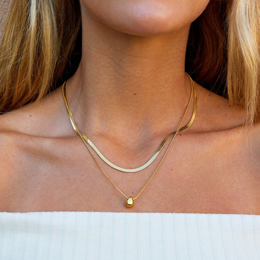 Collar de lágrimas Bella en capas