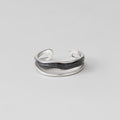 Anillo de plata Sahara Negro en capas