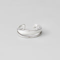 Anillo Sahara plateado con capas