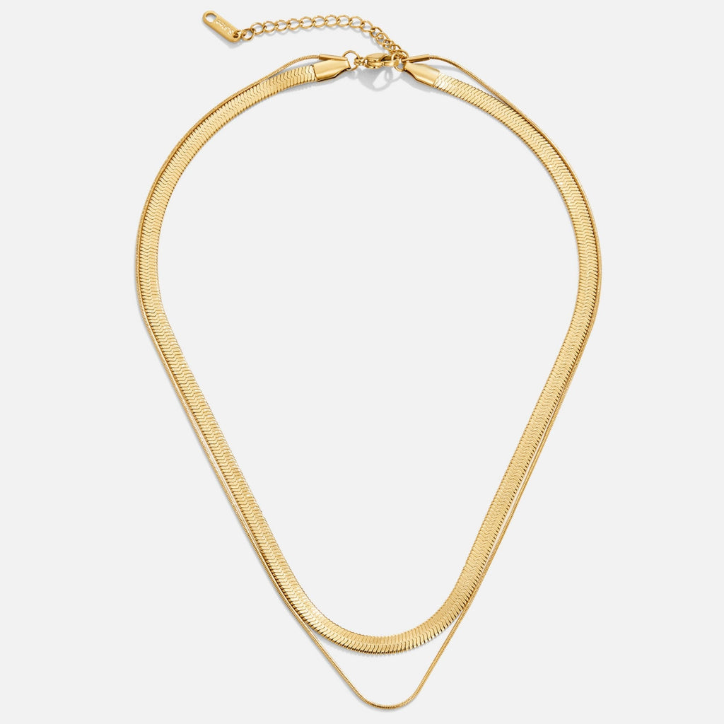 Collar Layla en capas de oro de 18 quilates
