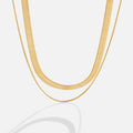 Collar Layla en capas de oro de 18 quilates