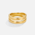 Anillo de oro en capas Lia