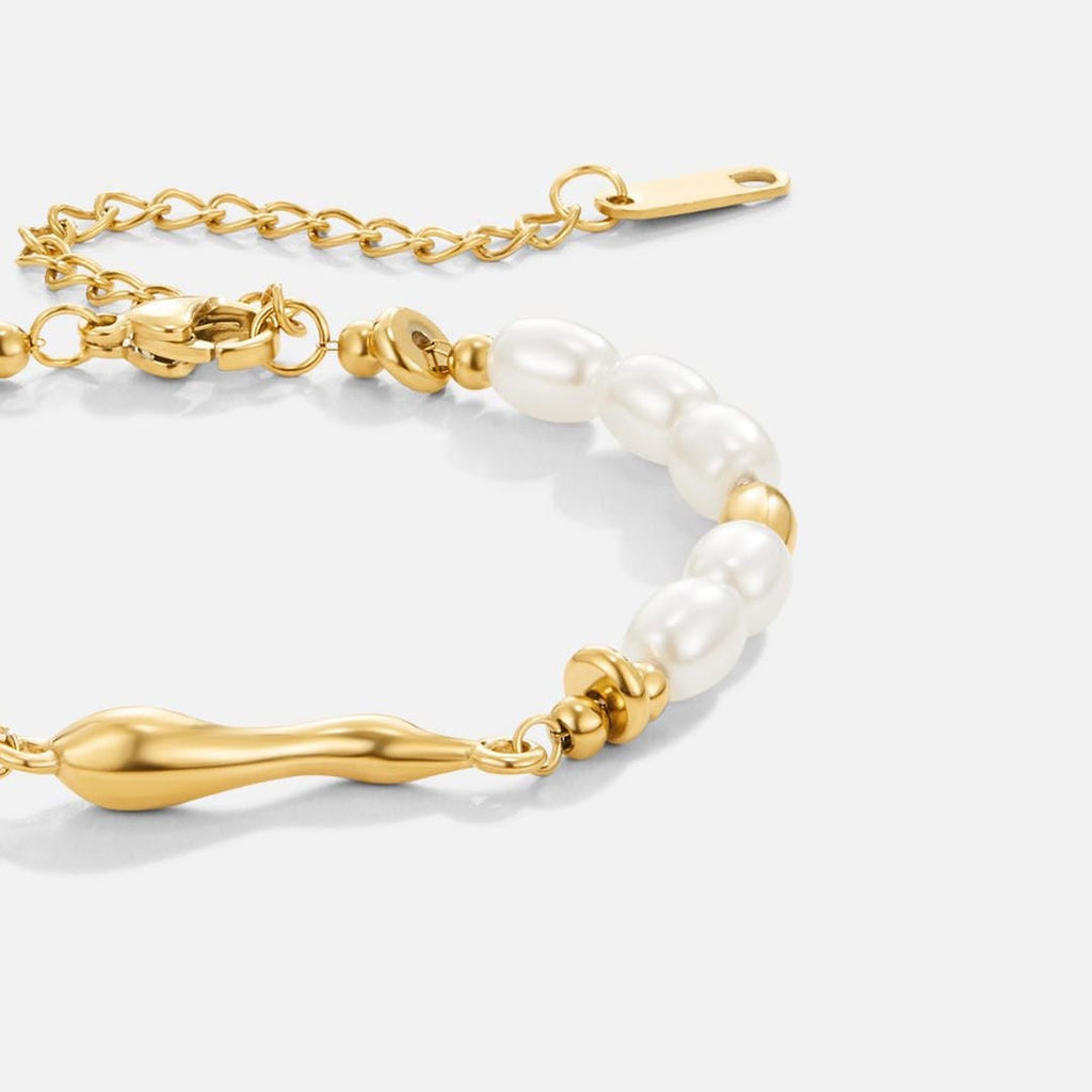 Pulsera de perlas de agua dulce genuinas