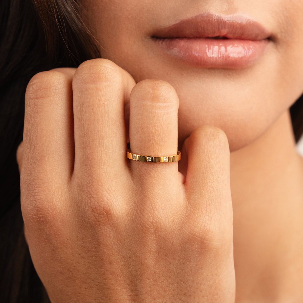 Anillo de cristal Lucia