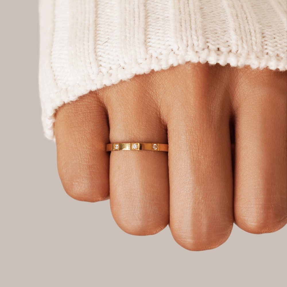 Anillo de cristal Lucia