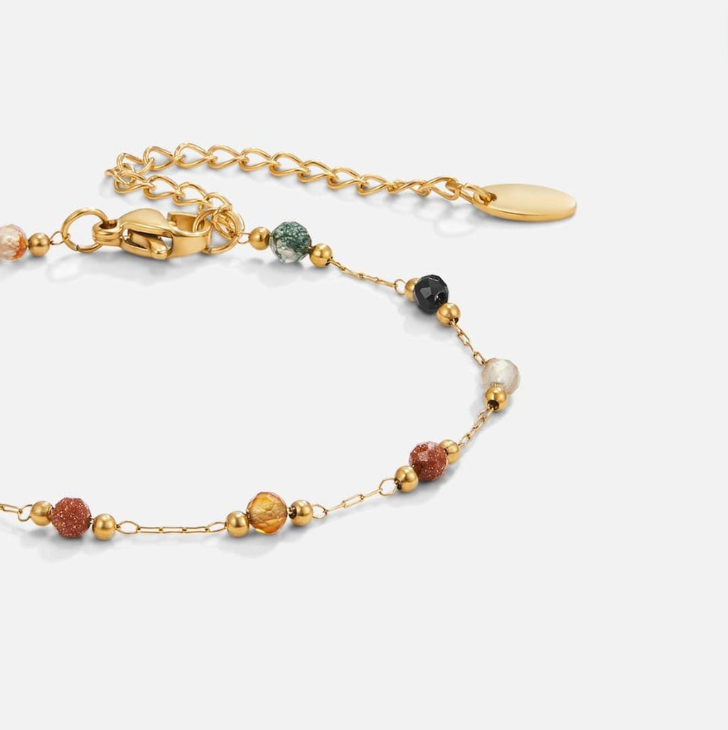 Pulsera de piedras preciosas de equilibrio sereno
