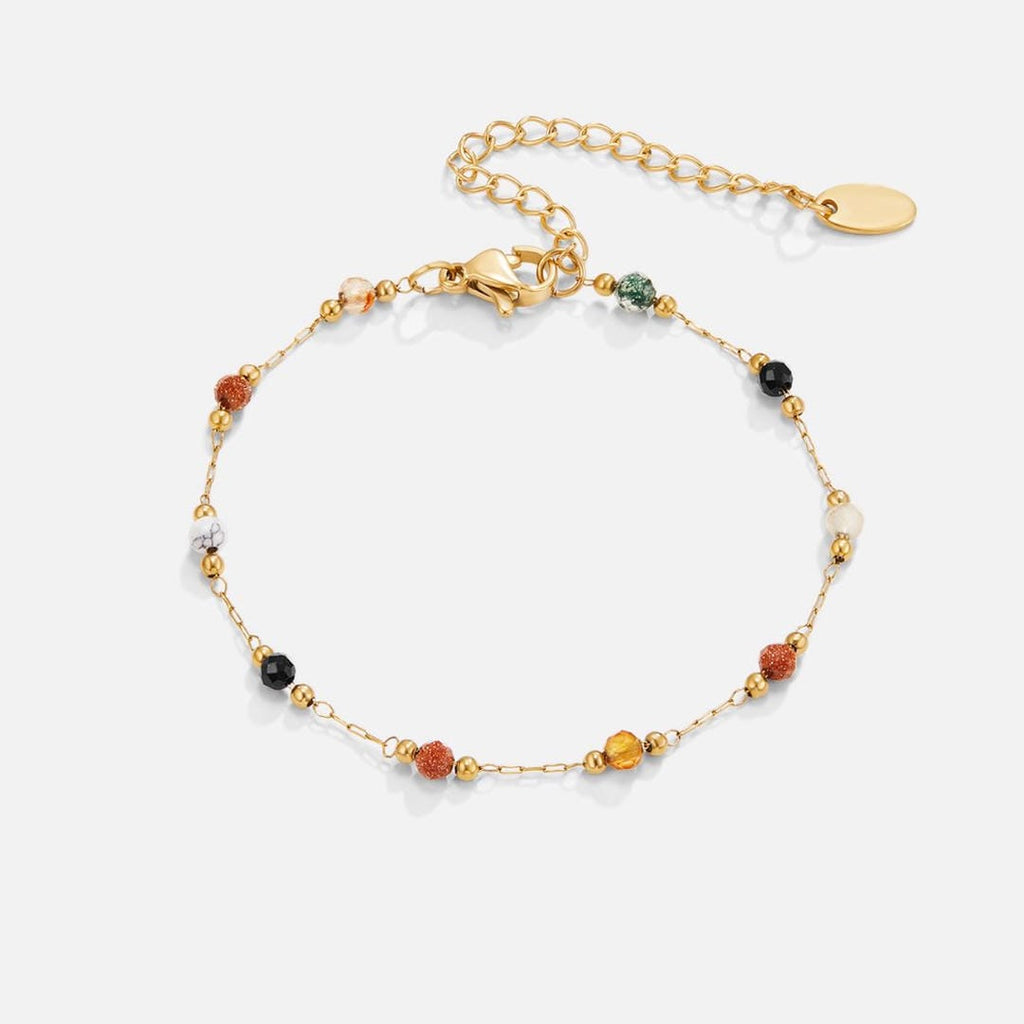 Pulsera de piedras preciosas de equilibrio sereno