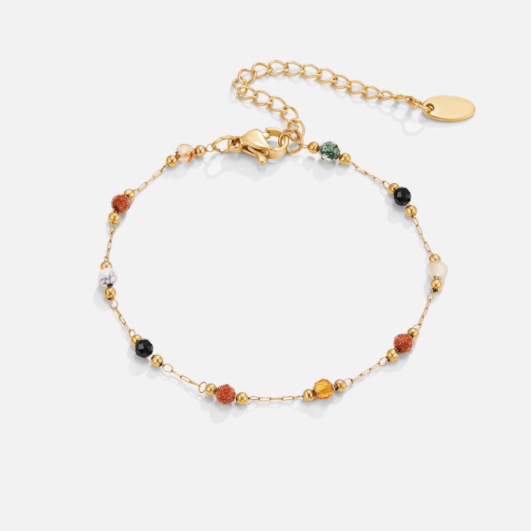 Pulsera de piedras preciosas de equilibrio sereno