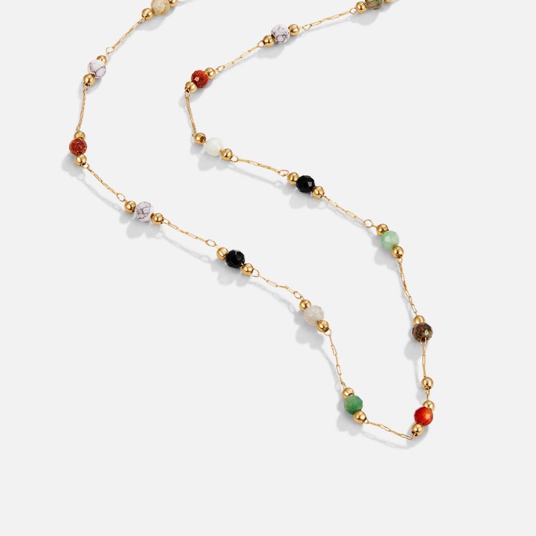 Collar Aria con Gemas Coloridas